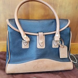 Gorgeous large leather Ghurka satchel with letter,